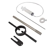 Motorcycle Fork Service Tool Kit, Fork Oil Level Tool with 3PCS Set Spring Compressor, and Damper Rod Bleed...