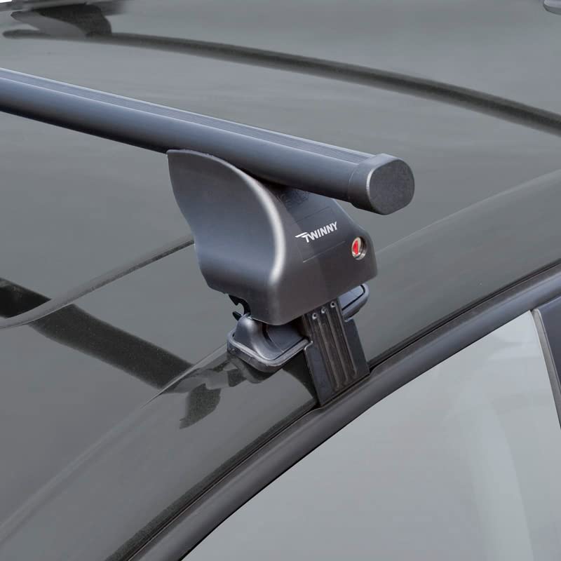 Twinny Load Juego de Barras de Techo de Acero S60 Compatible con Volkswagen Golf VIII HB 5-Puertas 2020- & Renault Arkana 2020- (para Coches sin Barras longitudinales)