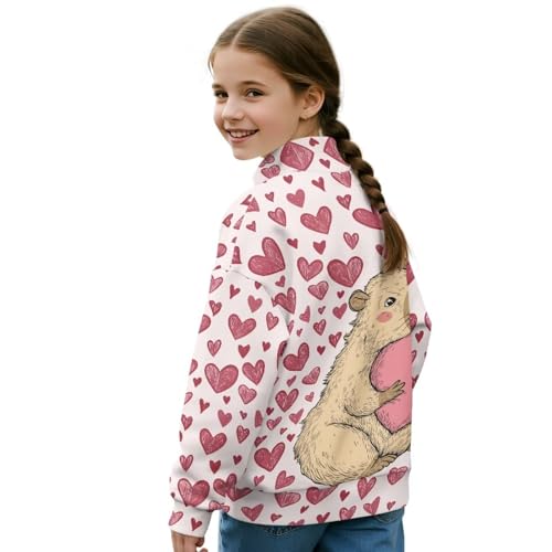 Girls Sweatshirts Quarter Zip Pullover Sweatshirt Long Sleeve Collared Tops Fall Winter Clothes for Teen Girls3