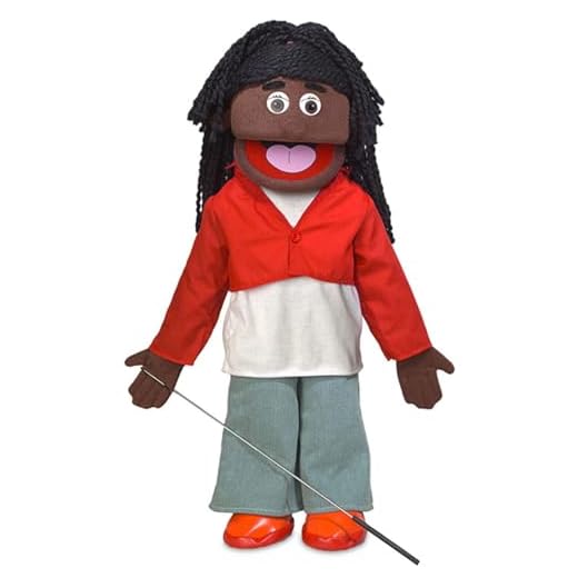 25" Sierra, Black Girl, Full Body, Ventriloquist Style Puppet