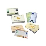 PROVISO TOOLS Scheiße geparkt, Auto Gadgets, Falschparker Karten Mix 50€/ 100€/ 200€ Geldschein Optik, 45 Stück, lustige Karten, scheisse geparkt, Parkzettel falsch geparkt, 85×55 mm