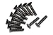 Tp. Flat Head Screw M2.6X12mm (12pcs) Z478