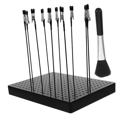 Support de peinture maquette accessoires modélisme avec pinces et brosse nettoyage