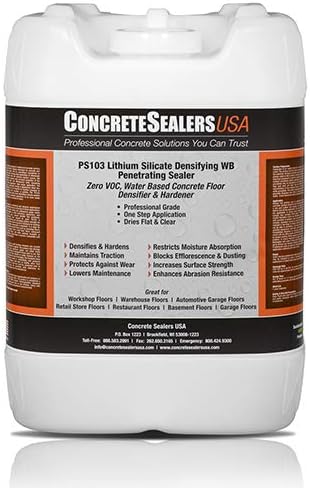 PS103 Lithium Silicate Densifier WB Penetrating Sealer (5 gal.)
