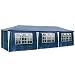 Produktbild TecTake 800085 Pavillon Partyzelt Gartenzelt Eventpavillon 3x9m 9x3m + 8 Seitenteile - Diverse Farben - (Blau | Nr. 400935)