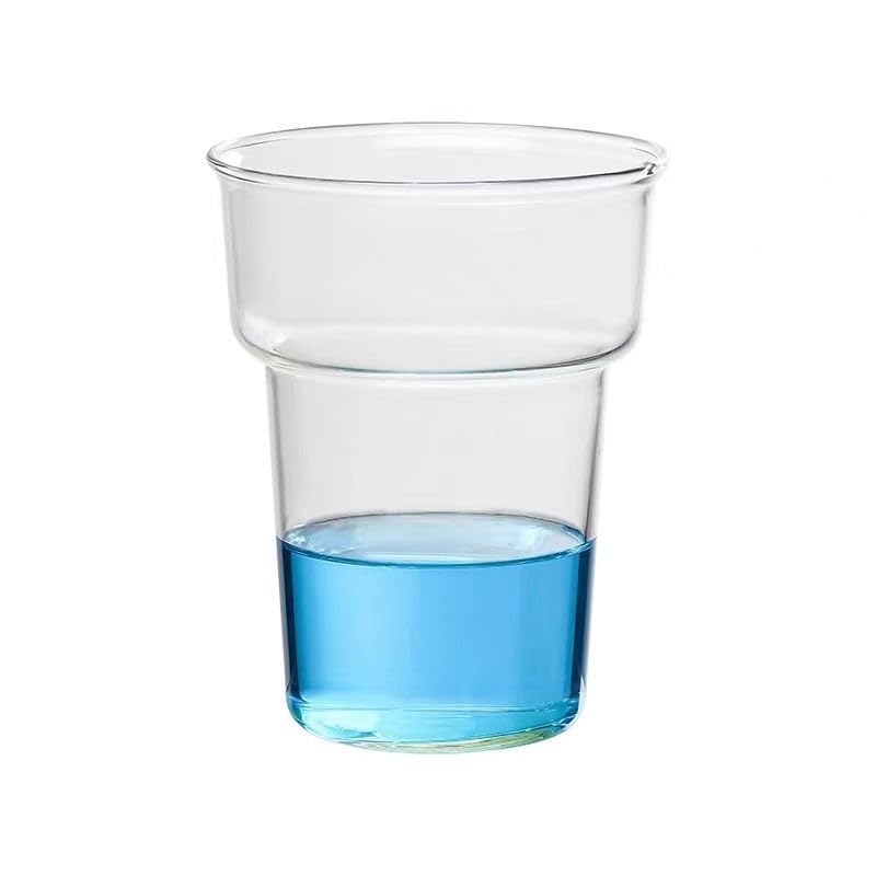 Glass Tall Beaker, Borosilicate Glass Dyeing Lab Beaker 250ml/400ml(250ml)