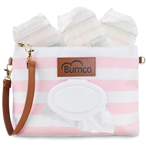 Image of Bumco Diaper Clutch - Portable Wipes Dispenser & Baby Travel Essential, Airtight Baby Wipes Dispenser, Refillable Wipes Container, Travel Baby Essentials, Baby Wipe Dispenser, Diaper Bag Purse