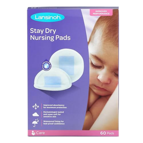 Lansinoh Stay Dry Nursing Pads, 60 Pads