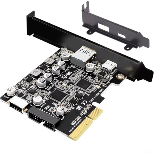 Hub interno USB 3.2 Gen 2 PCIe 10 Gbps para conectar discos duros y editar vídeo rápido