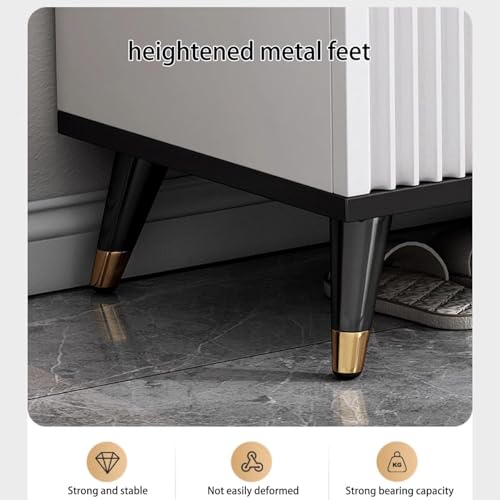 Banc à chaussures avec coussin et étagères réglables pour optimiser l'espace - 5