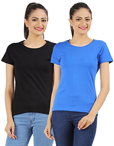 Image of Ap'pulse Women's Combo Regular Fit T Shirt (Pack Of 2)