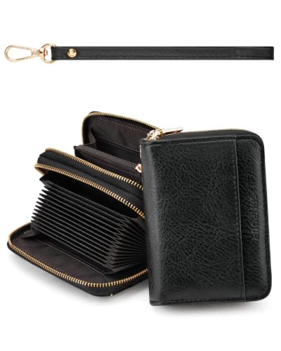 Image of Credit Card Holder for Women,Accordion Wallet with wristlet