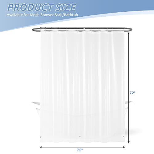 Downluxe DL19SC3G01 NEW Waterproof Clear Shower Curtain Liner thumb #6