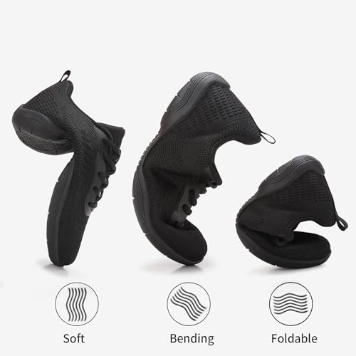PQWXVYU Baskets de Cheerleading Chaussures de Cheer Noires pour Femme 37 – vue 9