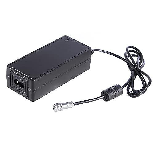 Cable FocusFoto AC-BMPCC4K de 12V con conector anticaídas para Blackmagic Pocket 6K Pro 5