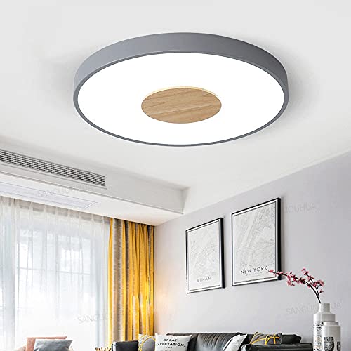 Lampe d'éclairage circulaire blanc froid finitions bois premium - 2