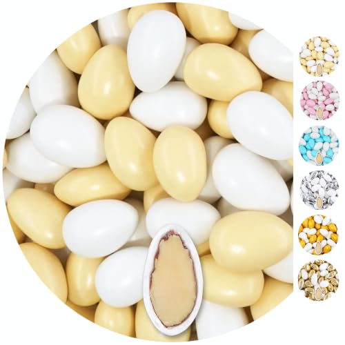 EinsSein 1kg Hochzeitsmandeln Conchiglia weiss pearl | ca. 250 Stück Premium Zuckermandeln für Hochzeit Taufe & Gastgeschenke | Mandeln Bonboniere Confetti Badem Sekeri | Süssigkeiten EinsSein 1kg Hochzeitsmandeln Conchiglia weiss pearl | ca. 250 Stück Premium Zuckermandeln für Hochzeit Taufe & Gastgeschenke | Mandeln Bonboniere Confetti Badem Sekeri | Süssigkeiten