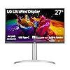 LG 27UP850K-W Monitor de computadora IPS ultrafino 4K UHD (3840 x 2160), 60Hz, 5ms, DisplayHDR 400, altavoz integrado, HDMI, DisplayPort, USB tipo C 90W PD, soporte ajustable de