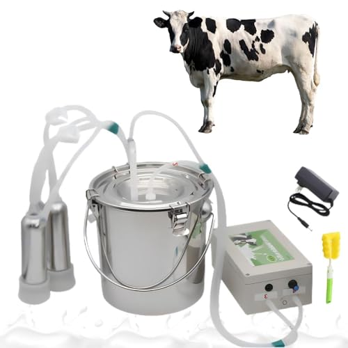 Trayeuse à pulsation pour chèvre et vache avec réservoir 5 litres portable
