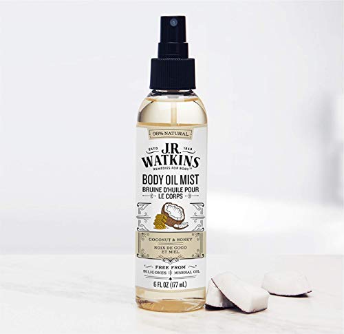 image for J.R. Watkins JR Watkins Natural Hydrating Body Oil Mist, Coconut Milk 