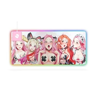 Ghost P1 &ndash; Belle Baddies Mousepad Edition - Drahtloses 10-Watt-Qi-Schnellladeger&auml;t - Mousepads sind mit rutschfestem Gummimaterial ausgestattet