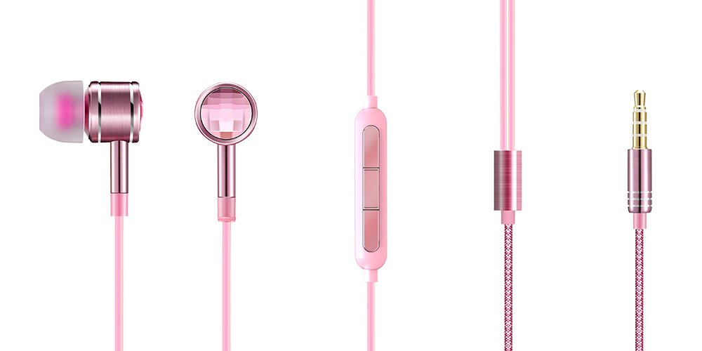 1more Swarovski Crystal In Ear Earphones Fashion Lightweight