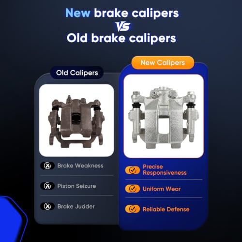 Image of ECCPP 19B6037 Rear Right Disc Brake Caliper Assembly | w /Bracket Fit For Infiniti 2010-2023, For Nissan 2009-2024