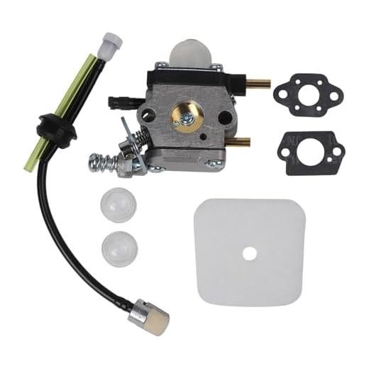 Vergaser Kit für Mantis Gartenfräse Modelle 7222/7222E/7222M/7225/7230/7234/7240/7920/7924, Echo TC-210 Serie - 7-teiliges Metall Ersatzset