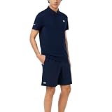 Lacoste Men's Sport Tennis x Novak Djokovic Shorts, Navy Blue/White, Medium