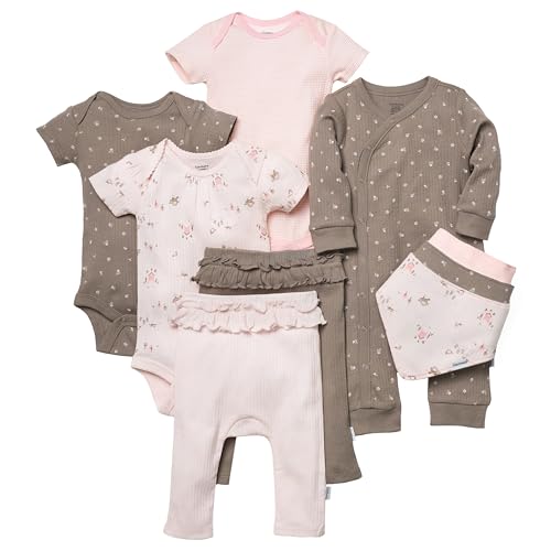 Image of Gerber Baby 9-piece Baby Gift Set for Newborn Boys & Girls - Premium Cotton Baby Essentials Layette Set