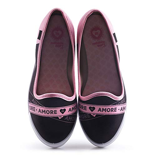 Sapatilha Molekinha Sport Fun Preto/Rosa 30