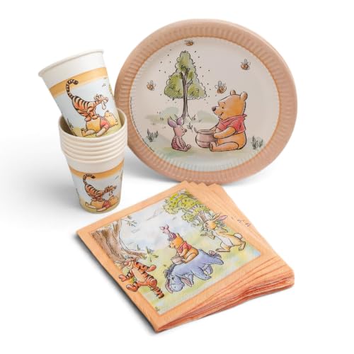 Imagen de Disney Winnie The Pooh Juego de vajilla de 36 piezas para 8 personas
