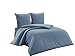 Produktbild elit Home-Collection 3 TLG Bettwäsche Bettgarnitur Baumwolle Renforce 220 x 240cm Uni Kissenbezug 80 x 80 cm (Grau)
