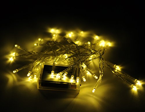 Karlling Battery Operated Warm White 40 Led Fairy Light String Wedding Party Xmas Christmas Decorations(Warm White) #TOP2