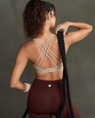 Image of RUNNING GIRL Sports Bras for Women,Crisscross Back High Impact Sports Bra with Hook Closure Workout Supportive Bra