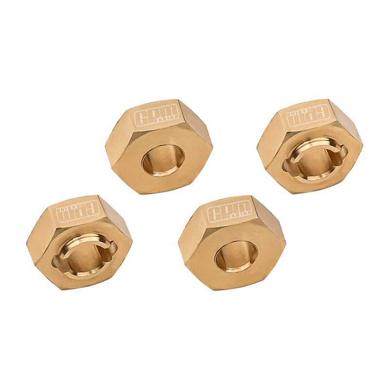 Brass Wheel Hexes for LOSI 1:24 Micro-B 2WD Buggy RTR-LOS00007 / 1:28 Micro-T 2S 2WD RTR Stadium Truck-LOS-1392 Upgrades