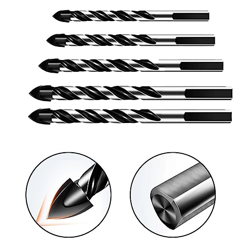 5 pcs Brocas Multifuncionales para Vidrio y Metal miniatura 3