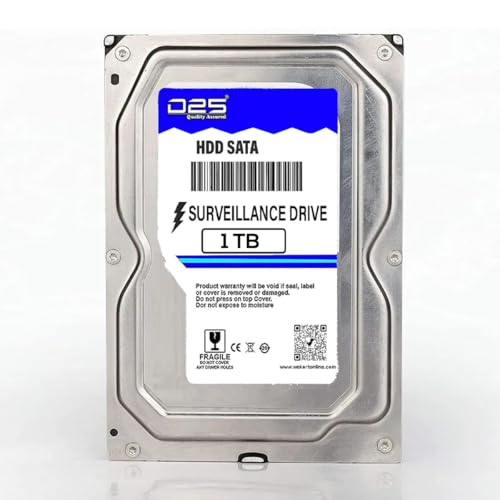 Image of D25 Video 1TB HardDisk for Hikvision (DS-7108HGHI-M1) 8 Channel DVR | 1 TB Hard-Disk for 8 Channel CCTV Camera DVR | 1TB Surveillance Hard Disk