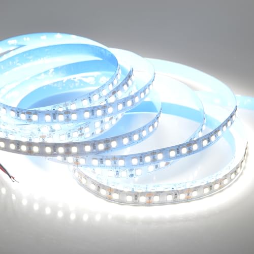 Tira LED 4m 12V luz blanca 5000K SMD2835 120LED/M miniatura 6