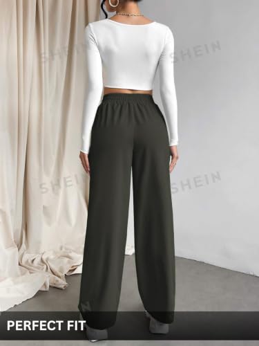 Image of Leriya Fashion High Waist Trousers for Women - Flared Korean Style Formal Pants | Elegant Workwear for Office, College & Events (Available in Plus Size