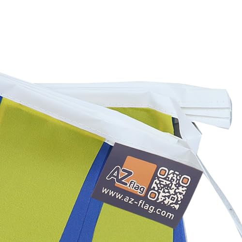 Image of AZ FLAG Ukraine 6 meters BUNTING Flag 20 flags 9'' x 6'' - Ukrainian STRING flags 15 x 21 cm