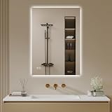 Archaluxe Badspiegel mit Beleuchtung 50x70cm   LED Badezimmerspiegel Badezimmer Spiegel mit Beleuchtung, Touch Schalter, Dimmbar, 3 Lichtfarben   Wandspiegel Led Spiegel Bad   Horizontal/Vertikal