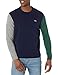 Lacoste Men's Regular fit Colorblock Sweater, Navy Blue/Grey, XX-Large