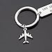 ENSIANTH Safe Trip Wherever You Go Keychain Safe Travels Keychain Flight Attendants Gift Pilot Jewelry Aviation Gift (Safe Trip Keychain)