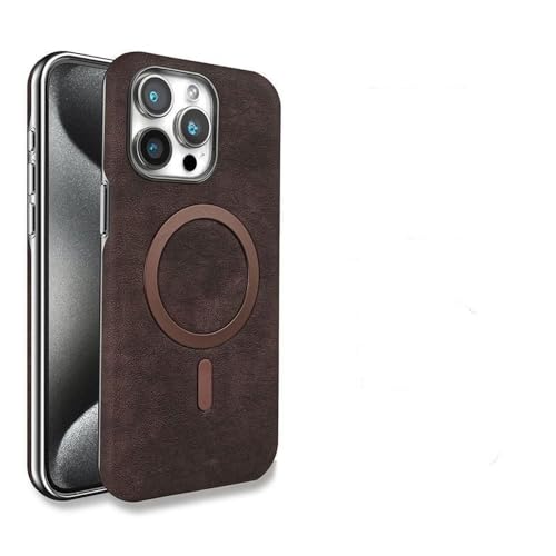 Étui magnétique en cuir pour iPhone 13/14/15/16 - Fini les rayures et les chutes