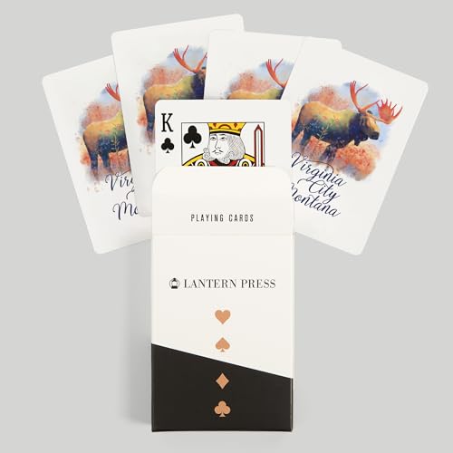 Lantern Press Naipes Póker 52 Cartas Animales Acuarela miniatura 6
