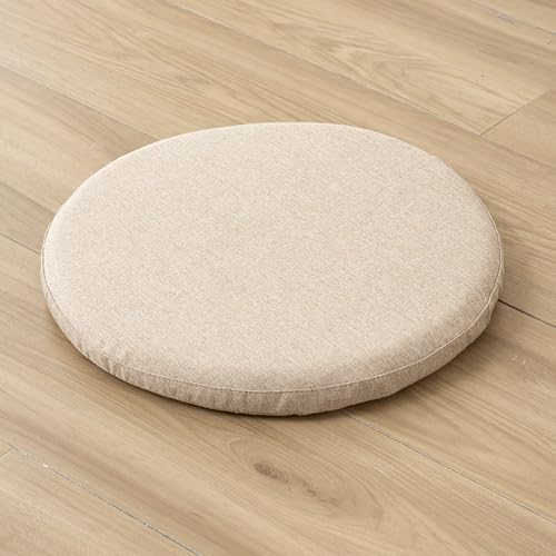 ｍｏｎｇｄｏｄｏ 低反発クッション ラウンド 厚さ4.5cm 滑り止め 厚い ふわふわ 肌触り カラー4 40cm 丸型 洗える ウォッシャブル 北欧 かわいい ウレタン シンプル 低反発 リビング ダイニング 丸座布団 丸クッション 座布団 食卓椅子用のサムネイル