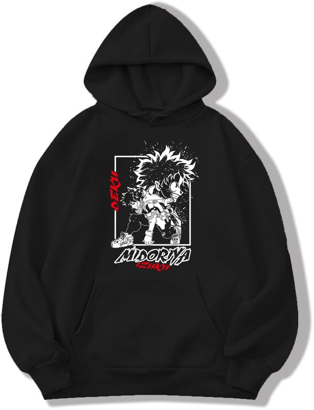 ABSOLUTE DEFENSE My Hero Academia Hoodie Men Women Anime Causal Stylish Latest Black Blue