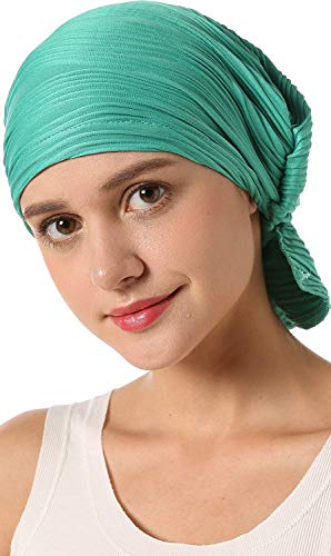 Sombrero De Mujer Elegante Color Sólido Bandana Musulmana Pañuelo Turbante Fácil De...