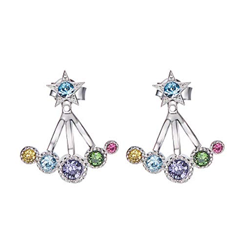 Bijoux d'oreilles argent 925 et cristaux colorés : le cadeau idéal pour femme